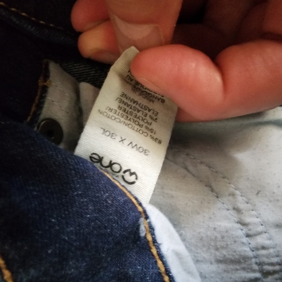 Men's Wearhouse One Slim Fit Jean's 30w x 30L like new - Picture 4 of 6
